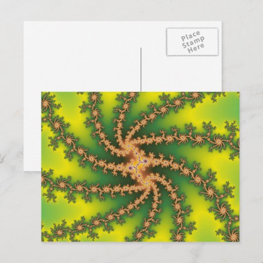 Heaven Twist - Fractal Briefkaart (Voorkant / Achterkant)