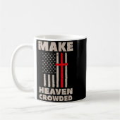 Heaven Us Flag Patriotic Christian Religious God J Koffiemok (Links)