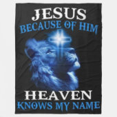 HEAVEN WEET MIJN NAAM FLEECE DEKEN (Voorkant)