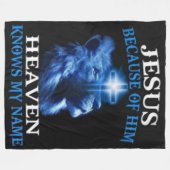 HEAVEN WEET MIJN NAAM FLEECE DEKEN (Voorkant (Horizontaal))