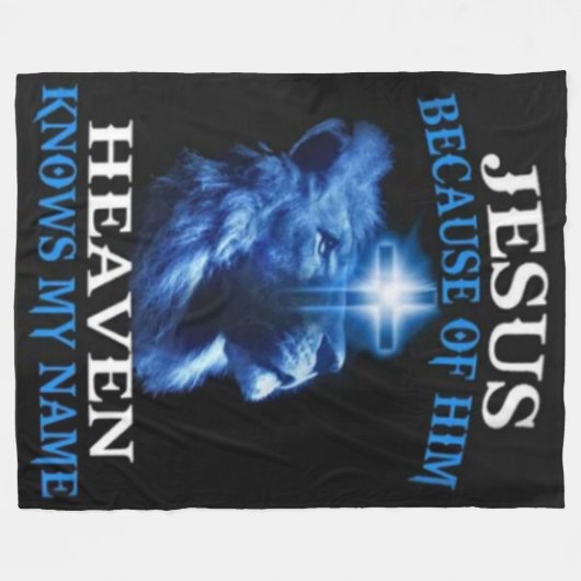 HEAVEN WEET MIJN NAAM FLEECE DEKEN (Voorkant (Horizontaal))