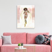 Heavenly Angel Beauful Angel 2 Kort Canvas (Insitu (Woonkamer))