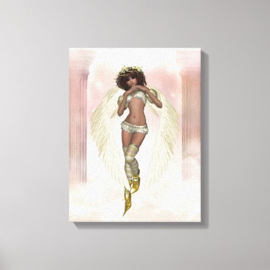 Heavenly Angel Beauful Angel 2 Kort Canvas Afdruk (Voorkant)