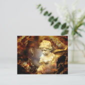 Heavenly Angel Cherub Briefkaart (Staand voorkant)
