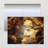Heavenly Angel Cherub Briefkaart (Voorkant / Achterkant)