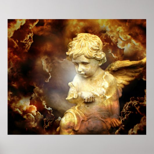 Heavenly Angel Cherub Poster (Voorkant)