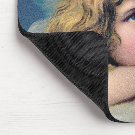 Heavenly angel daydreaming on a cloud in the sky muismat (Hoek)