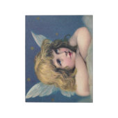 Heavenly angel daydreaming on a cloud in the sky notitieblok (Linkerzijde)