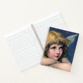 Heavenly angel daydreaming on a cloud in the sky notitieboek (Binnen)