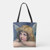 Heavenly angel daydreaming on a cloud in the sky tote bag (Achterkant)