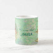 Heavenly Angel - Gepersonaliseerd groen Koffiemok (Center)