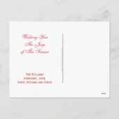 Heavenly Angel Girl Kersthorens gepersonaliseerd Feestdagenkaart (Achterkant)