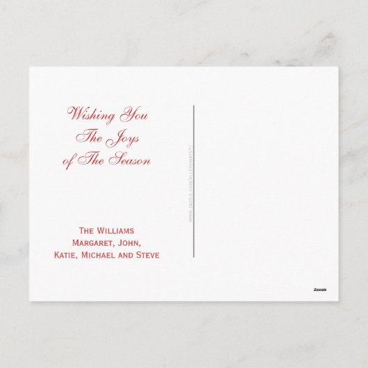 Heavenly Angel Girl Kersthorens gepersonaliseerd Feestdagenkaart (Achterkant)