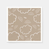 Heavenly Angel Halo Cloud BEIGE Napkins Servet (Voorkant)