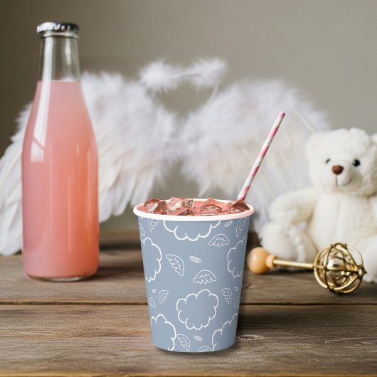 Heavenly Angel Halo Cloud BluePaper cup Papieren Bekers