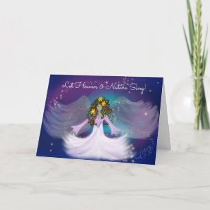 Heavenly Angel-kerstkaart Kaart