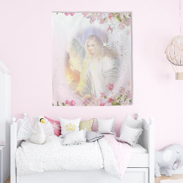 Heavenly Angel Light Floral Wandkleed