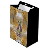 Heavenly Angel of Light Holiday  Medium Cadeauzakje (Voorkant Gekanteld)