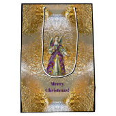 Heavenly Angel of Light Holiday  Medium Cadeauzakje (Achterkant)