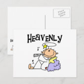 Heavenly Angel T-shirts en Gifts Briefkaart (Voorkant / Achterkant)
