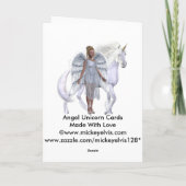 Heavenly Angel Unicorn Scene Kaart (Achterkant)