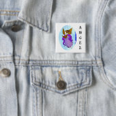 Heavenly Angel Vierkante Button 5,1 Cm (In situ)