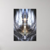 Heavenly Angel Wing Cross Canvas Afdrukspad (Voorkant)