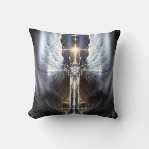 Heavenly Angel Wing Cross Decorative Pillow Kussen