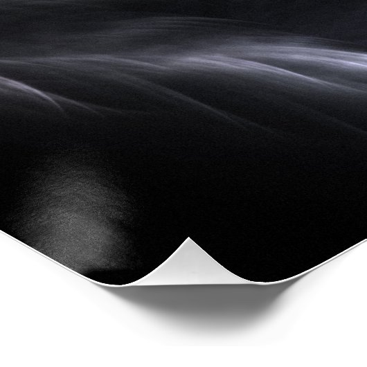 Heavenly Angel Wing Cross Fractal Art Compositie Perfect Poster (Hoek)