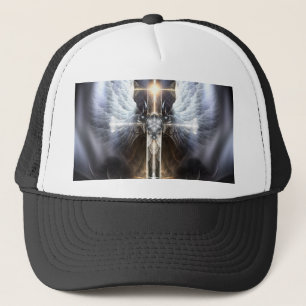 Heavenly Angel Wing Cross Fractal Art Pet