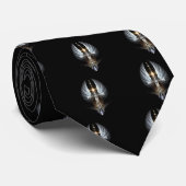 Heavenly Angel Wing Cross Fractal Art Stropdas (Opgerold)
