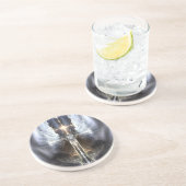 Heavenly Angel Wing Cross Sandstone Onderzetter (Zijkant)