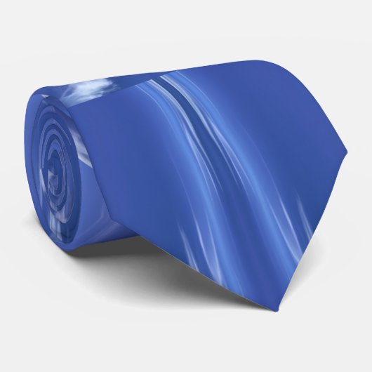 Heavenly Angelic Clouds Photo Art Diamond Pattern Stropdas (Opgerold)