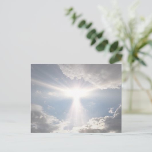 Heavenly angelic sky briefkaart (Staand voorkant)