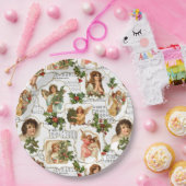 Heavenly  Angels, Holly & Music Collage Papieren Bordje (Feest)