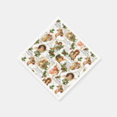 Heavenly Angels, Holly & Music Collage Servet (Hoek)