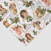 Heavenly  Angels, Holly & Music Collage Tissuepapier (Detail)