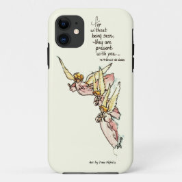 Heavenly Angels met Gezegde van Comfort Sketch Case-Mate iPhone Case
