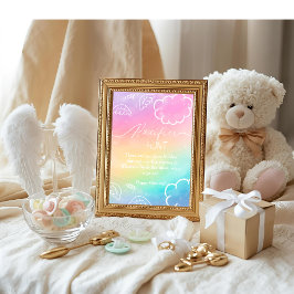 Heavenly baby shower Rainbow Pacifier Hunt game Kaart
