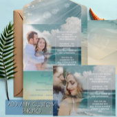 Heavenly Beach Destination Alles in 1 bruiloft Uit All In One Uitnodiging