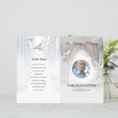 Heavenly Begrafenisprogramma Sjabloon (Staand voorkant)