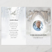 Heavenly Begrafenisprogramma Sjabloon (Voorkant)