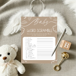  Heavenly Beige Baby Word Scramble Game   Kaart