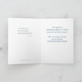 Heavenly Birthday Custom Name, Age, in Herdenking Kaart (Binnen)