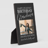 Heavenly Birthday oma | Foto Memorial Fotoplaat (Zijkant)