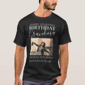 Heavenly Birthday oma | Foto Memorial T-Shirt (Voorkant)