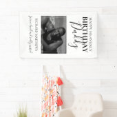 Heavenly Birthday papa | Foto Memorial Banner (Insitu)