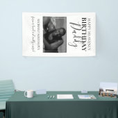 Heavenly Birthday papa | Foto Memorial Banner (Beurs)