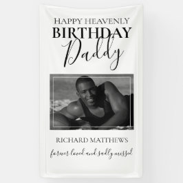 Heavenly Birthday papa | Foto Memorial Banner
