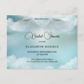 Heavenly Blessings Angel Bridal Shower Briefkaart (Voorkant)